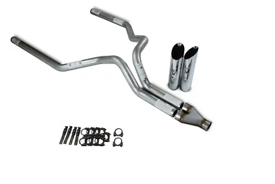 94-03 Dodge Ram 1500 3" Dual Exhaust Kit Y Pipe Slash Tip — 第 1/3 张图片