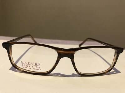 Gafas con marco marrón Lafont Issy & La Score para hombre nuevas con etiquetas, 5049, hechas en Francia Foto 1 de 4