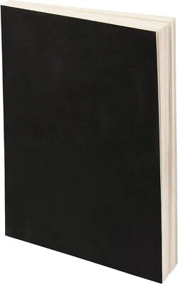 LayFlat Sketchbook 8.27 x 11 Inches, Black Cover, 64 Sheets, Thick 100gsm Paper - Image 1 of 4