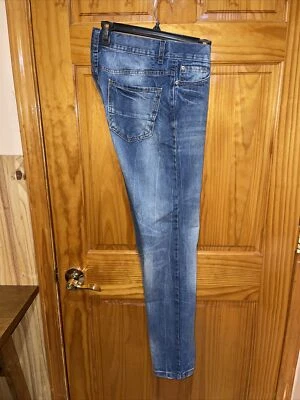 21 Мужчины американский бренд светло стирка синие джинсы прямые штанины размер 32 x 32 - Изображение 1 из 4