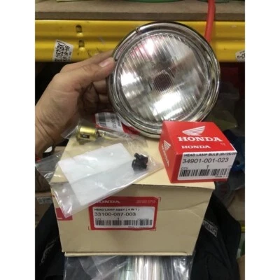 Honda C70 Passport Head Lamp Assembly with Bulb – High Quality Glass Replacement - Imagem 1 de 2