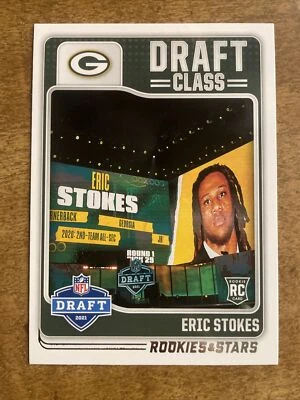 2021 Panini Rookies And Stars Football Eric Stokes Rookie Card Draft Class - Image 1 of 2