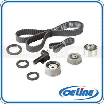 Kit de correa de distribución para 90-92 Mitsubishi Galant 2.0L 4G63T con tensor hidráulico Foto 1 de 4