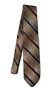 The American Edition Mens 100% Polyester Neck Tie 58"x 3" Brown Blue Red USA - Picture 1 of 7