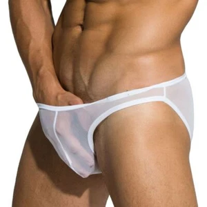 Private Structure Brief Desire Intima Mesh Low-Rise Bikini Briefs White 3455 65B - Picture 1 of 3