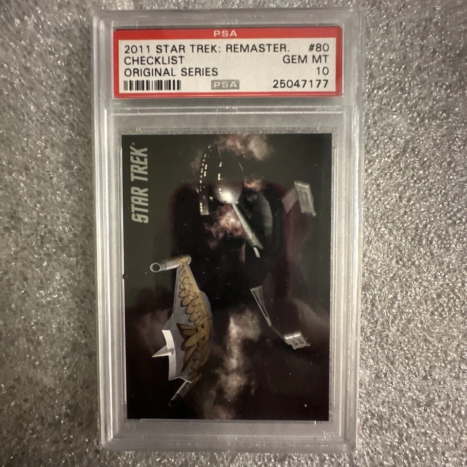 2011 Star Trek Checklist #80 PSA 10 GEM MINT Low Pop - Image 1 of 4