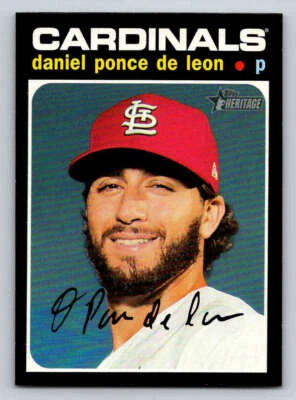 2020 Topps Heritage #714 Daniel Ponce de Leon SP (ref 186181) - Image 1 of 2