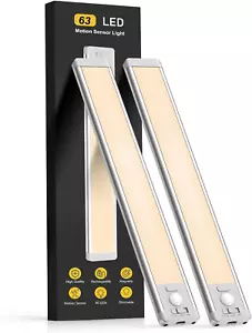 Cabinet Lights, 63 LED Rechargeable Battery Operated Motion Sensor Light Indoor - Picture 1 of 12