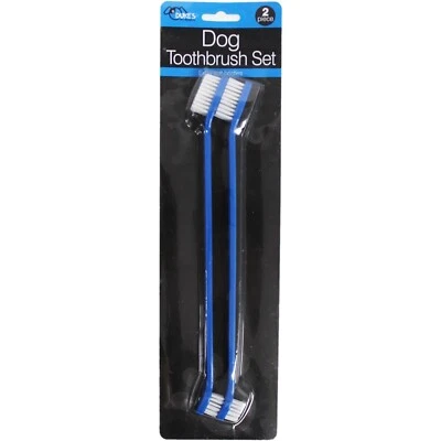 Pets First Double Headed Toothbrush for Dogs & Cats - Set of 2 Dog Toothbrush - Image 1 of 4