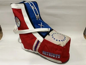 New England Patriots Vintage 1970s 1980s Novelty Bag Purse Carryall AMAZING 16” - Picture 1 of 15