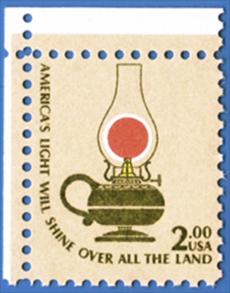 BUY SCOTT# 1611  AMERICANA SERIES $2- LAMP,  MINT OG VF.  - Image 1 of 1