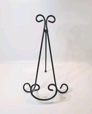 Black Metal Tabletop Easel/Display Stand  Multi Use Paintings Plates Photos 11" - Image 1 of 4