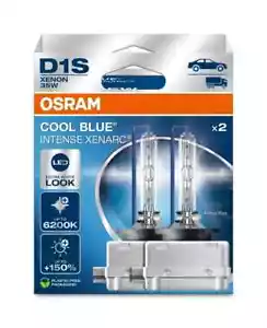 OSRAM Xenarc Cool Blue Intense Next Gen D1S 6200K HID Bulb (Twin) +150% Light - Picture 1 of 3