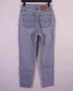 vintage 80s 90s Levis 512 High Rise Slim Tapered Denim Jeans USA Made Mom 11 MED - Picture 1 of 4