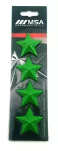 Set of 4 Green MSA Off-Road Wheels Center Cap Stars fits All MSA-CAP Styles - Picture 1 of 2