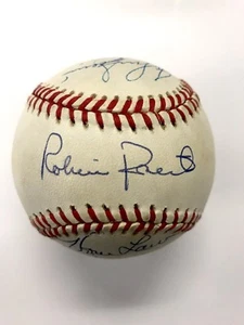 11 HOF PITCHERS & STARS SIGNED NL BASEBALL ROBERTS SPAHN SAIN BLACKWELL JSA LOA - Picture 1 of 7