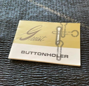 Manual de instrucciones Greist Buttonholer SOLO 1966 Formulario 777R MITE - Imagen 1 de 3