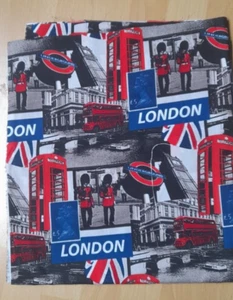 Baumwollstoff ,  " LONDON" , Hobbyaufgabe - Bild 1 von 3