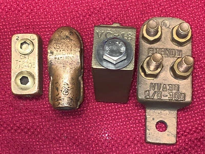 T & B, Burndy, Penn-Union Heavy Cable Pressure, Grounding Clamp Lot  - Image 1 of 4