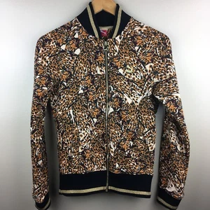 Puma Damen Trainingsjacke Reißverschluss vorne tailliert sportlich Animal Print Größe Small - Bild 1 von 12