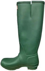Hunter Women's Green Matte Rubber Rain Boots Original Tall Size 9 US PLEASE READ - Picture 1 of 8