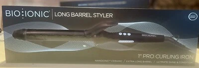 Bio Ionic Black 1" Long Barrel Styler-Brand New In The Box - Image 1 of 4