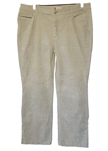 Faded Glory Pants Size 16 Womens Tan Corduroy Straight Leg Pants EUC - Picture 1 of 9