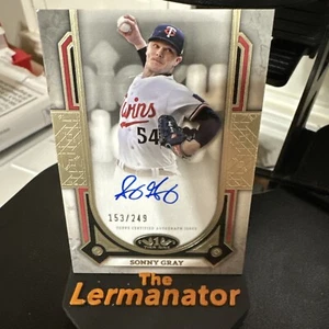 2024 TOPPS TIER ONE SONNY GRAY 153/249 AUTO ON CARD AUTOGRAPH #PPA-SG TWINS - Picture 1 of 2