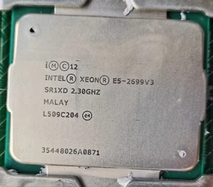 Matched Pair Intel Xeon E5-2699 V3 2.3GHz 18-Core 2699V3 LGA 2011-3 DDR4 145W - Afbeelding 1 van 1