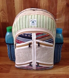 Großer Rucksack aus reinem Hanf - Bild 1 von 10