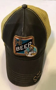 Gorra de béisbol The Simpsons “Duff Beer” Strapback Malla Trasera 2003!!! - Imagen 1 de 3