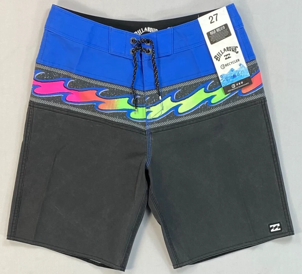 Boardshorts de natación Billabong Recycler Pro Wave lavados para niños jóvenes NUEVO LEER Foto 1 de 1