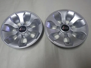 Golf Cart EZGO Yamaha Club Car 8" Drifter Silver Wheel Cover Hub Cap Set of 2 - Foto 1 di 3