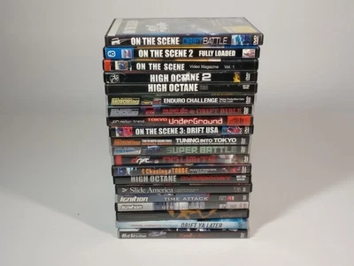 20 Rare Import Car DVDs Lot: Drift Tuner Street Racing - Tokyo, Formula Drift - Imagem 1 de 4