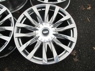 22" CADILLAC ESCALADE FACTORY GM OEM POLISHED ONE WHEEL RIM - Image 1 of 4