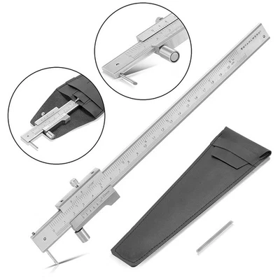 STAHLWERK Anreiß Messschieber Messlehre Schieblehre 0-200 mm DIN 862 mit Nonius - Bild 1 von 4