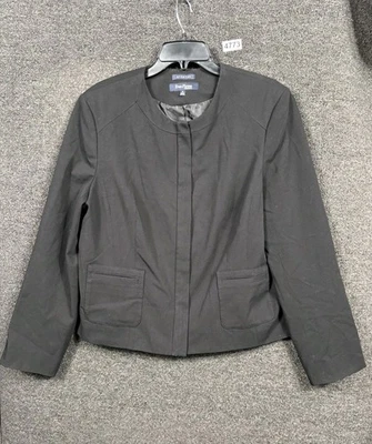 Evan Picone Essentials Blazer Jacket Stretch Womens Size 16 Black Casual Career  - Image 1 of 4