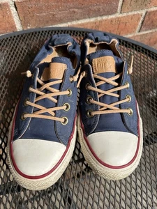 Scarpe da donna Converse All-Star Chuck Taylor Shoreline slip on blu navy 551622F taglia 8 - Foto 1 di 11