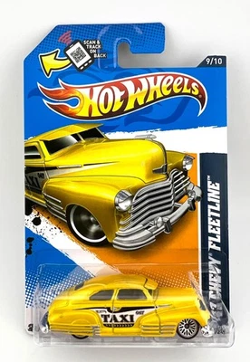 Hot Wheels 2012 HW City Works '12 - '47 Chevy Fleetline #139 - Yellow Taxi Cab - Image 1 of 4