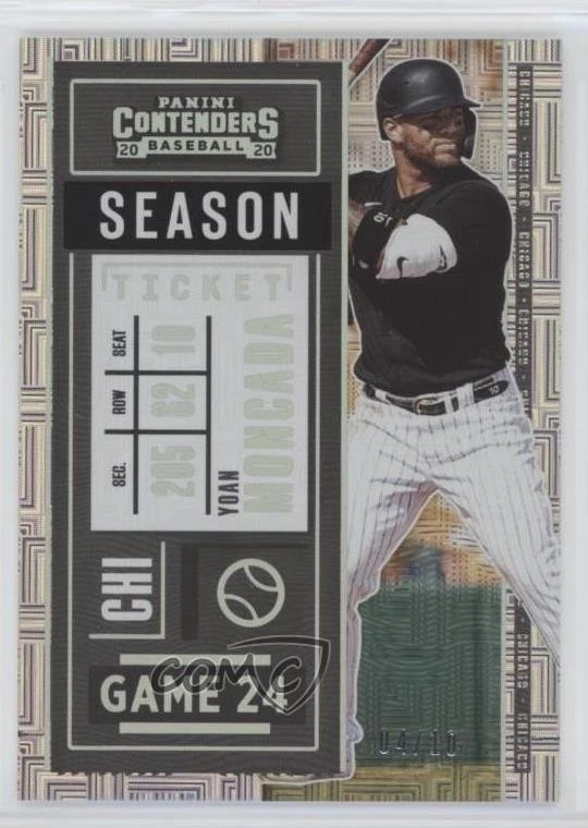 2020 Panini Contenders Building Blocks Ticket /10 Yoan Moncada #56 - Image 1 of 2