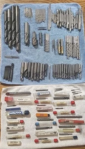 Machinist Tool Lot, Lathe, Drill Bits. Various Sizes & Maker OSG, KEO, NACHI ETC - Picture 1 of 24