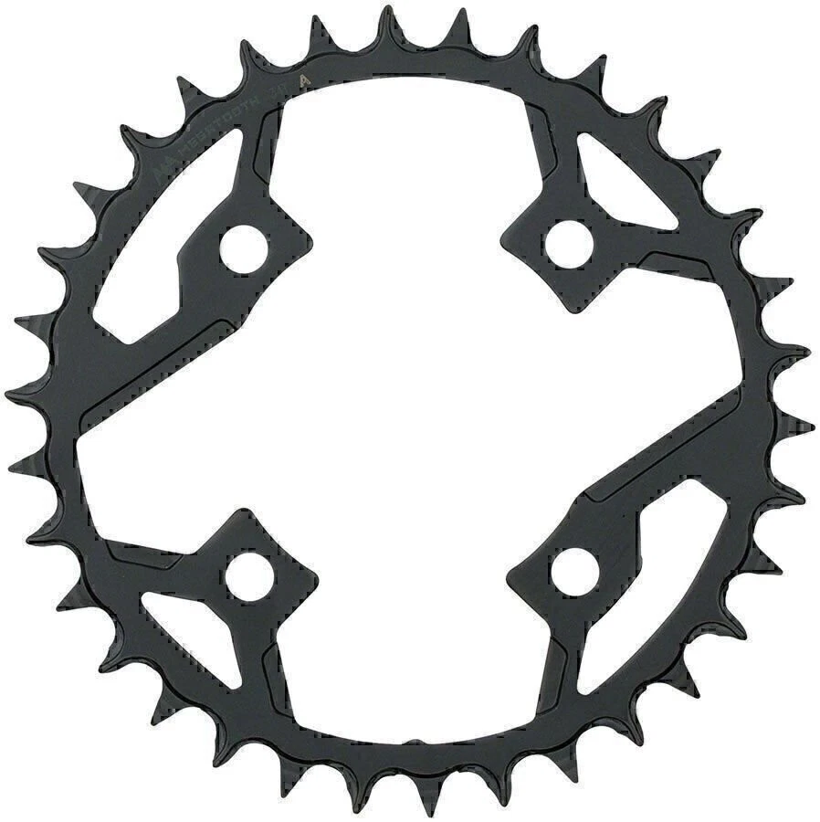 FSA Gamma Pro Mega Tooth Chainring 34t 82 BCD Asymmetric 1 x 11-Speed Steel Blk - Image 1 of 1