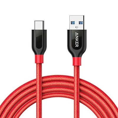 USB Type C Cable, Anker PowerLine  USB C to USB 3.0 cable (6ft/1.8m) w/Tracking# - Image 1 of 4