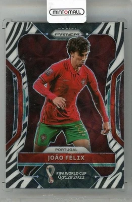 2022 PANINI PRIZM World Cup Prizms Choice Zebra #179 Joao Felix Portugal - Image 1 of 2