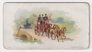 Cigarette Card - British Sport Series (C.W.S.) - #42 Coaching - Picture 1 of 2