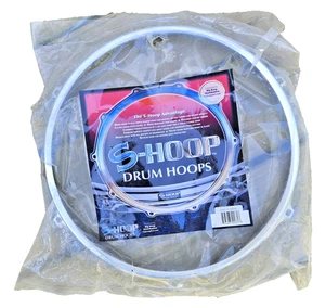 SAFEHOOP "S-HOOP" Drum Rim FITS 13" DIA x 6 Hole (QTY: 1 * Chrome/Steel)  - NEW - Picture 1 of 4