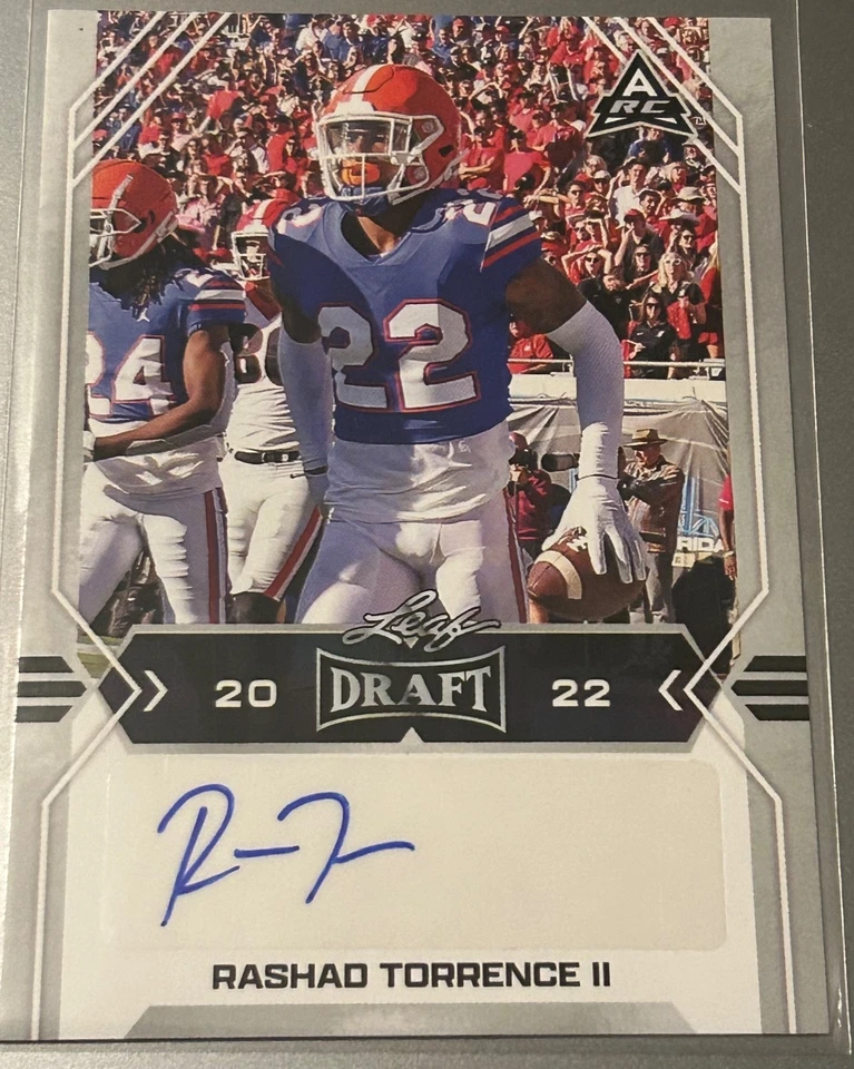 RASHAD TORRENCE II RC 2022 LEAF DRAFT ROOKIE AUTO - Image 1 of 1