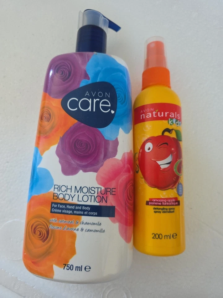 Avon Care Rich LOZIONE CORPO IDRATANTE 750 ML & AVON NATURAL KIDS 200 ML RARA  - Immagine 1 di 1