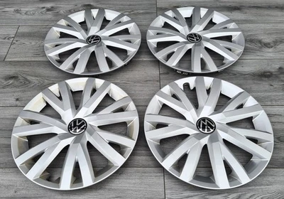 4x Original VW Golf 7 Golf 8 16 Zoll Radkappen Radzierblenden 5H0601147C N3 - Bild 1 von 4