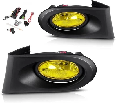 AUTOSAVER88 Fog Light Set For 2002 2003 2004 Acura RSX Yellow Lens w/ Bulbs Foto 1 de 4